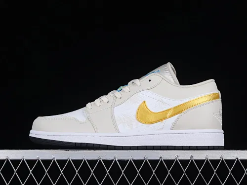 All categories Air Jordan Jordan series basketball shoes Air Jordan 1 Low Air Jordan 1 Low "Amarillo" AJ1 Joe 1 palm leaf low-top cultural and casual sneakers CK3022-107